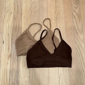 Skims Seamless Bra (Brown)